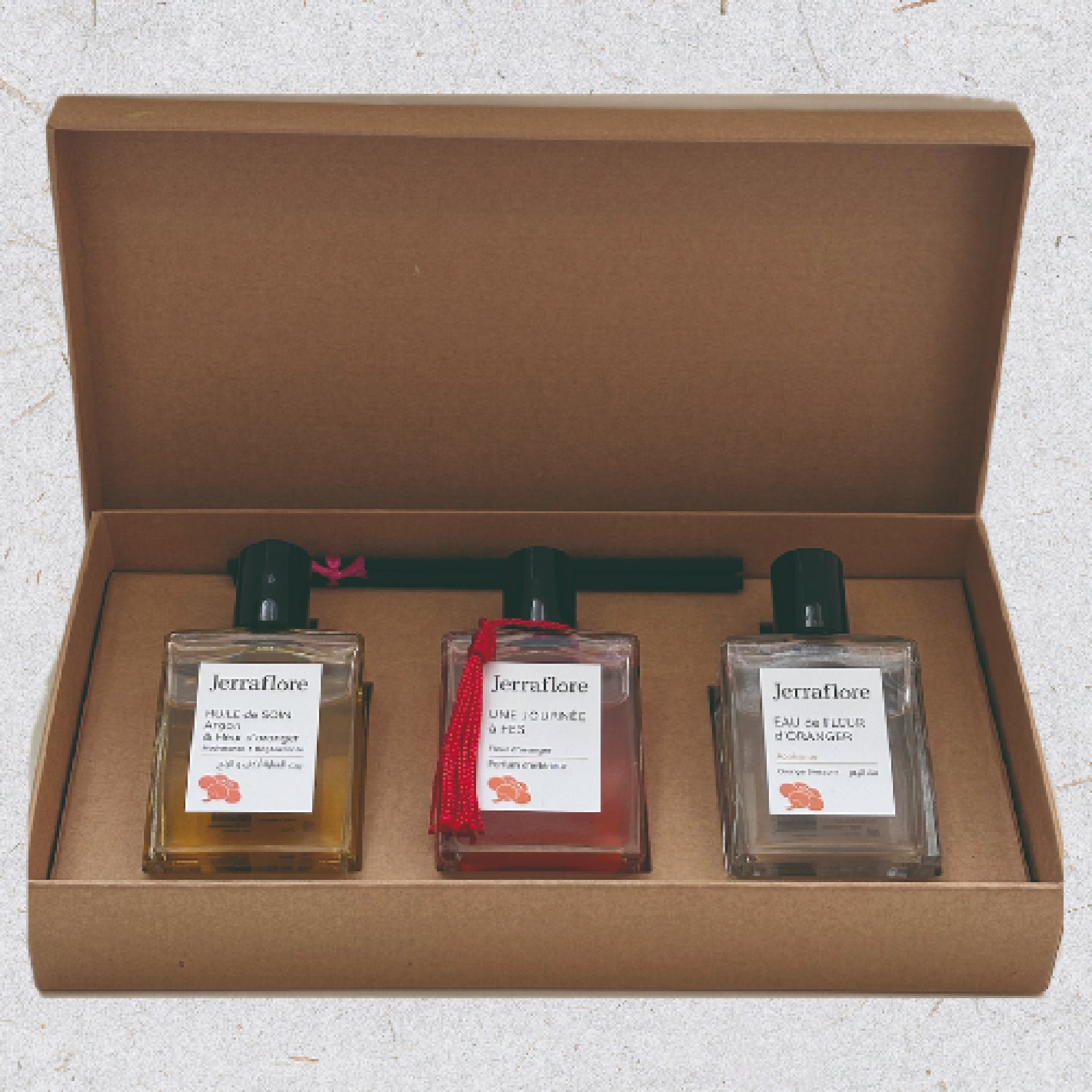 Trio Douceur Fleur D'oranger Boîte en Kraft