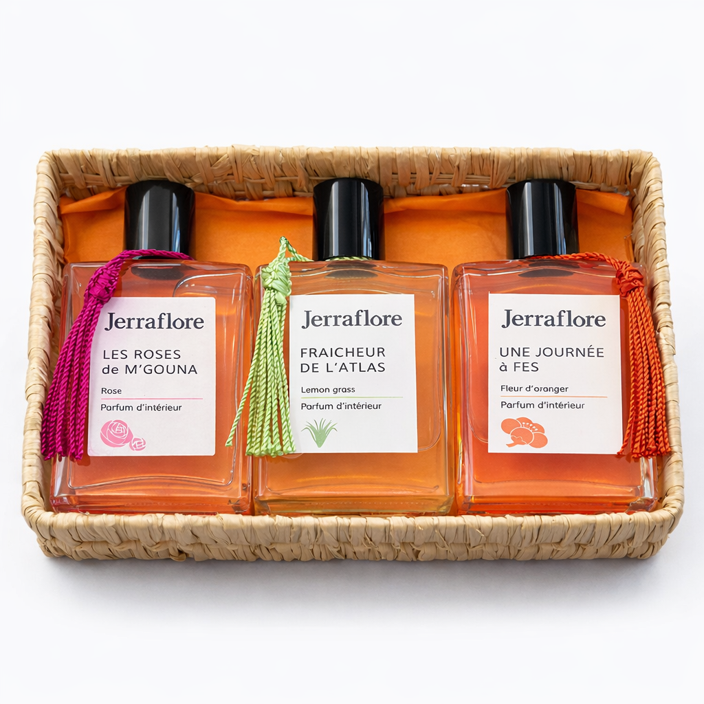 Trio Senteur Pannier en Raphia